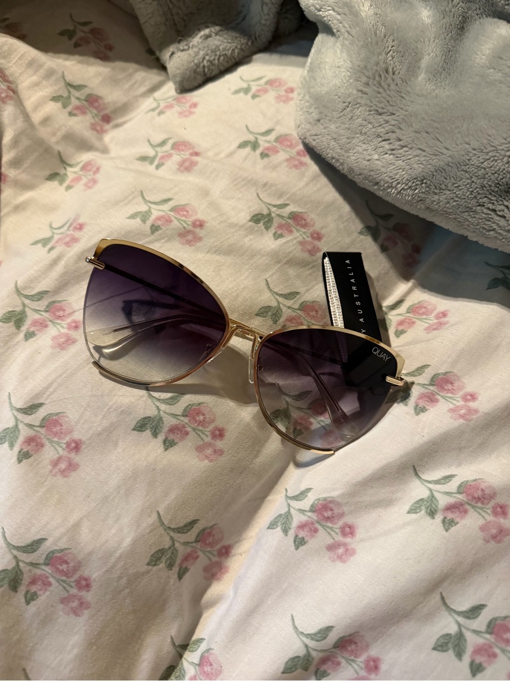 QUAY Gold Frame Sunglasses